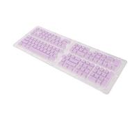 KIMISS Capuchons de Touches PBT Pudding 129 Touches Translucides OEM Hauteur Double Injection pour Claviers Mécaniques - Améliorez Votre Expérience de Frappe (Purple)