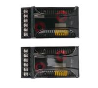 KIMISS Car Audio Passive Crossover, 2Pcs 2 Way Car Audio Crossover Protection contre les Surintensités Dissipation Thermique Universelle Haut-parleur Diviseur de Fréquence