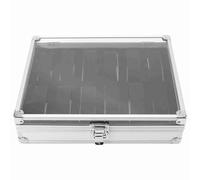KIMISS Carie d'affichage de Montre de Luxe - 1pc 12 Slots Slots Aluminium Rectangle Watch Bijoux d'affichage de Rangement - Westers et Bijoux Parfaits (12 Voies 26x22x11cm/10.2x8.7x4.3in)