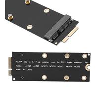 KIMISS Carte Adaptateur Ssd Msata Adaptateur Convertisseur Ssd Noir Abs Carte Adaptateur Ssd Msata vers Sata pour 2012 Pro Mc976 A1425 A1398