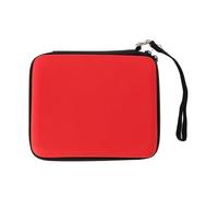 KIMISS Carte de Jeu Console 2DS, Transportant avec 8 Supports Systèmes de Protection Accessoires de Pochette de Voyage Rigide Résistant aux Chocs Bleu (Rouge)