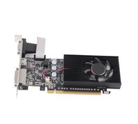 KIMISS Carte Graphique de Jeu 589 MHz 1000 MHz avec Résolution 2560 X 1600, Interface Multimédia HD, Carte Graphique de Jeu DVI VGA, Parfaite pour Les Amateurs de Jeux. (GT210