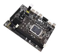 KIMISS Carte Mère de Jeu avec Support DDR3, 1155 Broches, Compatible avec Les Processeurs I3, I5, I7, 2 Emplacements DDR3, Interface Réseau 1000 Mo, Alimentation Stable, pour PC