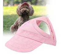 KIMISS Casquette de Baseball pour Petits Chiens, Chapeau de Soleil Réglable avec Trous pour Les Oreilles - Bonnet de Soleil Léger pour Les Activités (M)