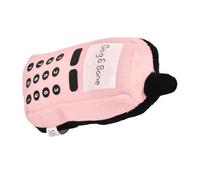 KIMISS Cellule en Peluche Grinçante, Téléphone Toy Dog Chogs Pet Dogs Cats Teether Deething Soning Toys Squeaker Funny E Shape Interactive for Cat (#1)