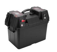 KIMISS Centre d'alimentation de Secours de Boîte de Batterie Marine avec Disjoncteurs Intégrés pour Voiture RV Yacht Bateau 12V-Support de Chargeur USB