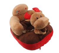 KIMISS Chaise d'apprentissage en Forme d'animal en Peluche pour Tout-petit, Siège de Soutien pour bébé, canapé en Peluche Douce, Angles Réglables Confortables, Fonction Bluetooth, Support pour