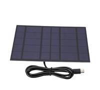 KIMISS Chargeur de Panneau Solaire 2,5 W, étanche et Léger | Silicium polycristallin, Parfait pour le camping, Compatible avec les lumières LED, Construction durable