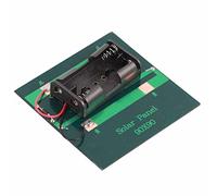 KIMISS Chargeur de Panneau Solaire pour 2 Piles AA - Panneau de Charge Solaire 1 W DC4 V pour Utilisation, Alimentation Durable et Portable