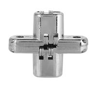 KIMISS Charnières à 180 Degrés, Matériel d'armoire en Alliage de Zinc, Roulement de Charnière de Porte, Kit de Meubles d'installation argenté XS (super petit)