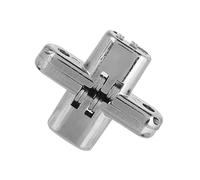 KIMISS Charnières à 180 Degrés, Matériel d'armoire en Alliage de Zinc, Roulement de Charnière de Porte, Kit de Meubles d'installation argenté XS (petite taille)