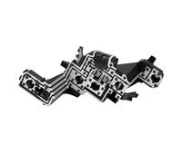 KIMISS Circuit imprimé de Feu Arrière, Support D'ampoule de Feu Arrière en Alliage D'aluminium ABS, 5 Ampoules à 5 Broches pour Corriger L'échec de Gradation du Scintillement pour 307 (Gauche :