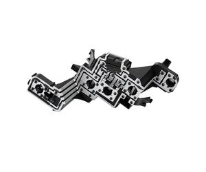 KIMISS Circuit imprimé de Feu Arrière, Support D'ampoule de Feu Arrière en Alliage D'aluminium ABS, 5 Ampoules à 5 Broches pour Corriger L'échec de Gradation du Scintillement pour 307 (Gauche :
