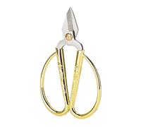 KIMISS Ciseaux de Ménage avec Grand Manche doré et Petits Couteaux en Argent - Idéal pour la Fabrication de Bijoux et les Projets d'artisanat