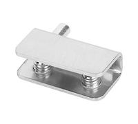 KIMISS Clamp/Holder de Support de Pince à Verre en Acier Inoxydable, Joint Antidérapant, Accessoires de Quincaillerie Domestique pour Armoire et Affichage 10 Pièces