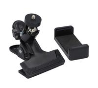 KIMISS Clamp/Holder de Support de Téléphone pour Guitare, Support Rotatif à 360° pour Appareils de 5,5 à 7, Cm, Idéal pour Basse et ukulélé