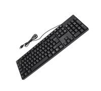 KIMISS Clavier Filaire USB K1800 en Langue Minoritaire, 104 Touches, avec Conception Ergonomique et Câble de 4,9 Pieds, pour Les Jeux et Le Bureau (Russe)