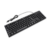 KIMISS Clavier Filaire USB K1800 en Langue Minoritaire, 104 Touches, avec Conception Ergonomique et Câble de 4,9 Pieds, pour Les Jeux et Le Bureau (Disposition QWETZ en Espagnol)