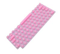 KIMISS Clavier L Ongles, Couverture OS Ordinateur Portable Silicone Souple Composants Informatiques Confortables Frappe des Ongles Protecteur surélevé L Roseate Bulles 3 (Pink)