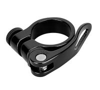 KIMISS Clip de Tige de Selle à Dégagement Rapide pour Vélo de Montagne en Alliage d'aluminium de 34,9 Mm - Pince Fixe Légère pour Tube de Vélo pour Accessoire de Sport de Cyclisme (Black)