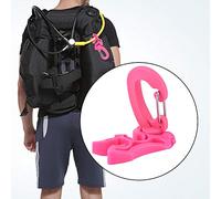KIMISS Clip de Tuyau de Plongée Mares Clip de Détendeur en Acier Inoxydable 304 PP Plongée sous-Marine Double BCD Support de Tuyau Clip Régulateur Retenue Boucle Crochet pour la Plongée (Rose)