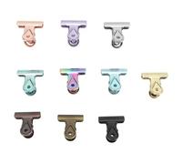 KIMISS Clips de Charnière en Métal-10 Pièces Clips Colorés pour Photos, Recettes, Utilisation-pinces Antirouille, Antipoussière et Durables pour l'organisation (S)