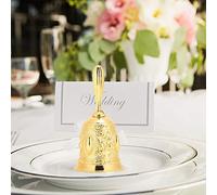 KIMISS Cloche Dorée de Style Européen - Cloche de Dîner en Alliage de Zinc pour la Décoration de la Maison et les Rappels - Vintage pour les Bars, les Cours et les Occasions Spéciales