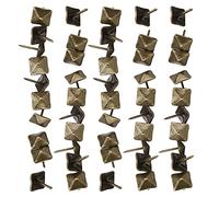 KIMISS Clou de Tapisserie d'ameublement en Bronze Antique 50 Pièces Clou de Porte de Tapisserie Rétro Cyan Bronze Fer Accessoires de Quincaillerie de Meubles Décoratifs Goujon Décoratif (Longueur