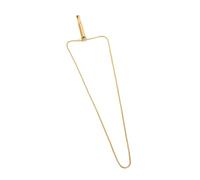 KIMISS Collier de paille pour soulager le stress, respirer, soulager la pression, collier de méditation tendance, bijoux de pleine conscience en tabac doré, bijoux unisexes pour réduire l'anxiété (or)