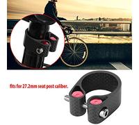 KIMISS Collier de Serrage de Tige de Selle de Vélo de qualité Supérieure pour Collier de Serrage de Tige de Selle de Vélo de Route en Fibre de Carbone de 27,2 Mm - Conception Légère à Haute