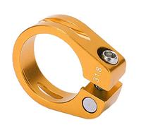KIMISS Collier de Serrage pour Tube de Selle de Vélo, Tige de Selle Légère en Alliage d'aluminium à Dégagement Rapide pour Tiges de de 27,2 Mm et 28,6 Mm (GOLD)