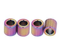 KIMISS Colliers d'appui-tête de Voiture-4 Anneaux en en Cristal pour SUV, Camion, Décoration Intérieure de Voiture (C (coloré))