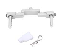 KIMISS Colonne de Coque Avant RC pour Voitures SCX24 1/24 RC - Support Mac D Réglable en Alliage D'aluminium CNC avec Boucle de Coque de Voiture pour des Performances Améliorées (Silver)