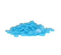 KIMISS Colorful in The Dark Luminal Embouilles - Rocks Fluorescents Plandes de Jardin Extérieures, Cours et Aménagements Paysagers Décoratifs - 200 Pack (Bleu foncé)