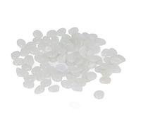 KIMISS Colorful in The Dark Luminal Embouilles - Rocks Fluorescents Plandes de Jardin Extérieures, Cours et Aménagements Paysagers Décoratifs - 200 Pack (White)