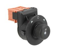 KIMISS commutateur de rétroviseur extérieur de voiture, ABS rétroviseur rétractable électrique bouton de commande de commutateur latéral ajustement pour