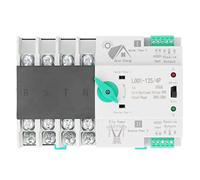 KIMISS Commutateur de Transfert Automatique à Double Puissance 4P à Commutation Rapide de Type PV AC400 V 100 A pour un Usage Domestique et Commercial, Transfert de Puissance Fiable pour une