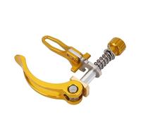 KIMISS Compatibilité Premium Collier de Serrage de Tige de Selle à Dégagement Rapide Collier de Serrage de Tube de Tige de Selle en Acier Inoxydable pour 3 Soixante Cycles de Pliage de 31,8 Mm (GOLD)