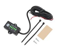 KIMISS Compteur de Batterie, 12V 24V 5 LED Affichage Compteur de Capacité de Batterie IP65 Moniteur de Capacité de Batterie de Reconnaissance Automatique étanche