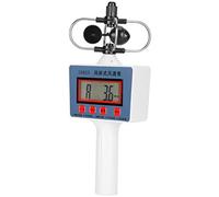 KIMISS Compteur de Vitesse du Vent Portable pour Instrument d'enseignement de la Géographie - Jauge de Vitesse du Vent Numérique avec écran LCD - Patio, Pelouse et Jardin