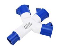 KIMISS Connecteur de Prise de Bouchon Industriel 1 sur 3 sur 3 Core IP44 IP44 Multifonction Connecteur Industriel Courant Nominal 16A avec Coque PA66 Isolée