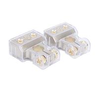 KIMISS Connecteur de Terminal Robuste, Terminal de Batterie Positif et Négatif pour Voiture, Bateau, Camion, Moto 0/4/8/10 AWG