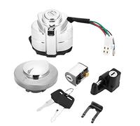 KIMISS Contacteur d'allumage, clé de verrouillage du casque de direction pour VT600 Shadow 400 750