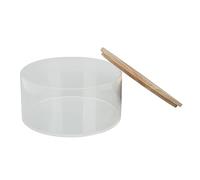 KIMISS Conteneur de Bain de Sable pour Hamster, Petite Boîte à Sable Ronde en Acrylique, Baignoire Transparente pour Petits Animaux. (Moyen : env. 17,6x16,2x10cm / 6,93x6,38x3,94)