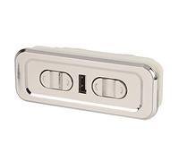 KIMISS Contrôleur de canapé électrique à 5 Broches 24 V USB Double Moteur Interrupteur Inclinable à Entraînement Linéaire pour Tiges de Poussée électriques 12 V/29 - Facile à Utiliser et à Installer