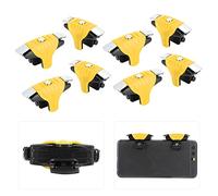 KIMISS Contrôleur de Jeux Mobiles à Haute sensibilité PUBG - 8 PCS F1 Metal Games Buttons, Trigors Anti Scratch et (Yellow)