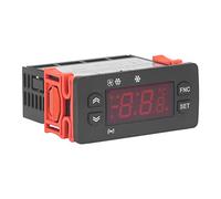 KIMISS Contrôleur de Température Numérique pour Réfrigérateur et Refroidisseur - Thermostat avec Capteur, Fahrenheit et Celsius Commutables, 230 V AC, Affichage de Précision pour Le Stockage des