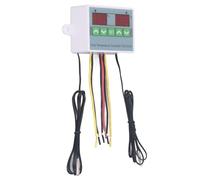 KIMISS Contrôleur de Température Numérique pour Reptiles et Aquariums - Thermostat à Deux étages avec Stockage de Données pour Réfrigérateurs et Congélateurs (DC24V)