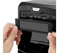 KIMISS Contrôleur de Vitesse à 5 Ventilateurs avec Capteur de Température CPU et écran LCD pour le Refroidissement de l'ordinateur - Mode Automatique/manuel et Système d'alarme de Ventilateur