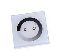 KIMISS Contrutateur d'interrupteur Mural de Gradation à Panneau Simple pour Une Bande Lumineuse à LED, DC 12V-24V (White)